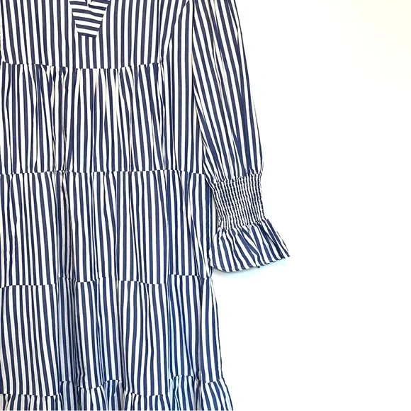 Pomander Place Blue and White Striped Mini Dress - Picture 5 of 13